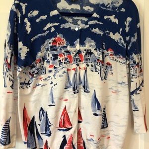 Button down sweater- size m